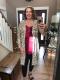 Red Selected Button Down Pocketed High Low Cardigan