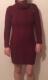 Gray Cowl Neck Cable Knit Sweater Dress