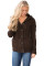 Sidefeel Women's Cardigan Hooded Fleece Lined Jackets Winter Cable Knit Sweater Coat