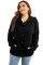 Sidefeel Women's Cardigan Hooded Fleece Lined Jackets Winter Cable Knit Sweater Coat