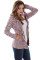 Sidefeel Women's Cardigan Hooded Fleece Lined Jackets Winter Cable Knit Sweater Coat