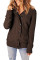 Sidefeel Women's Cardigan Hooded Fleece Lined Jackets Winter Cable Knit Sweater Coat
