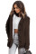 Sidefeel Women's Cardigan Hooded Fleece Lined Jackets Winter Cable Knit Sweater Coat