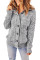 Sidefeel Women's Cardigan Hooded Fleece Lined Jackets Winter Cable Knit Sweater Coat