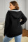 Sidefeel Women's Cardigan Hooded Fleece Lined Jackets Winter Cable Knit Sweater Coat