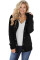 Sidefeel Women's Cardigan Hooded Fleece Lined Jackets Winter Cable Knit Sweater Coat