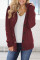 Sidefeel Women's Cardigan Hooded Fleece Lined Jackets Winter Cable Knit Sweater Coat