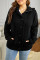 Sidefeel Women's Cardigan Hooded Fleece Lined Jackets Winter Cable Knit Sweater Coat