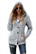 Sidefeel Women's Cardigan Hooded Fleece Lined Jackets Winter Cable Knit Sweater Coat