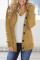 Sidefeel Women's Cardigan Hooded Fleece Lined Jackets Winter Cable Knit Sweater Coat