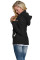 Sidefeel Women's Cardigan Hooded Fleece Lined Jackets Winter Cable Knit Sweater Coat