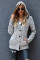 Sidefeel Women's Cardigan Hooded Fleece Lined Jackets Winter Cable Knit Sweater Coat