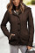 Sidefeel Women's Cardigan Hooded Fleece Lined Jackets Winter Cable Knit Sweater Coat