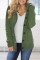 Sidefeel Women's Cardigan Hooded Fleece Lined Jackets Winter Cable Knit Sweater Coat