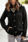 Sidefeel Women's Cardigan Hooded Fleece Lined Jackets Winter Cable Knit Sweater Coat