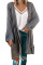 Gray Knit Cardigan