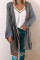 Gray Knit Cardigan