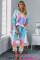 Multicolor Utopia Cotton Blend Tie Dye Hoodie Joggers Loungewear