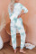 Mint Tie Dye Knit Long Sleeve Joggers Set