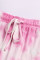 Pink Tie Dye Knit Long Sleeve Joggers Set