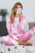 Pink Tie Dye Knit Long Sleeve Joggers Set