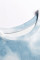 Sky Blue Tie Dye Knit Long Sleeve Joggers Set