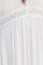 Swiss Dot Lace Trim Maxi Dress
