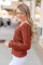 Red Carry On Knit V Neck Pullover Sweater