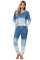 Blue Utopia Cotton Blend Tie Dye Hoodie Joggers Loungewear