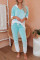 Green Utopia Cotton Blend Tie Dye Hoodie Joggers Loungewear