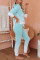 Green Utopia Cotton Blend Tie Dye Hoodie Joggers Loungewear