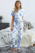 Blue Tie-dye T-shirt Pants PJ Set