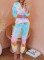 Multicolor Utopia Cotton Blend Tie Dye Hoodie Joggers Loungewear