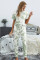 Green Tie-dye T-shirt Pants PJ Set