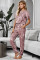 Red Tie-dye T-shirt Pants PJ Set
