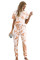 Orange Tie-dye T-shirt Pants PJ Set