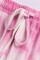 Pink Tie Dye Knit Long Sleeve Joggers Set