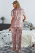 Red Tie-dye T-shirt Pants PJ Set