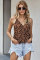 Brown Leopard Drape Tank