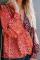 Out Of Sight Mixed Print Drape Blouse