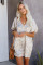 V-Neck Half Sleeve Leopard Casual T Shirt Dress with Pockets