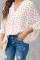 White Love You Boo Balloon Sleeve Blouse