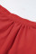 Red Lace Long Sleeves Shift Above Knee Dress