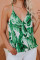 Green Jungle Book Palm Drape Tank