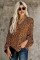 Brown Love You Boo Balloon Sleeve Blouse