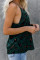 Green Leopard Printed Racerback Tank Top