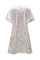V-Neck Half Sleeve Leopard Casual T Shirt Dress with Pockets
