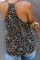 Apricot Fragment Printed Racerback Tank Top