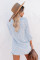 Sky Blue Cotton Striped Button Shirt