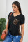 Leopard Printed Splicing T-Shirt